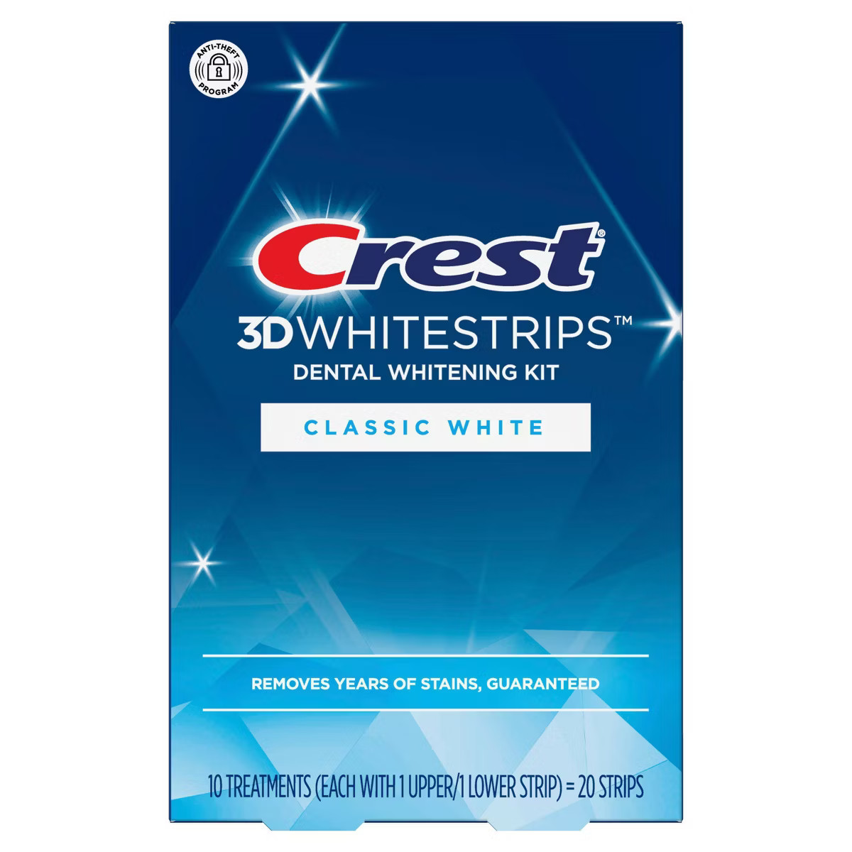 Crest 3D Whitestrips Classic White At-home Teeth Whitening Kit -  10 Treatments | Target