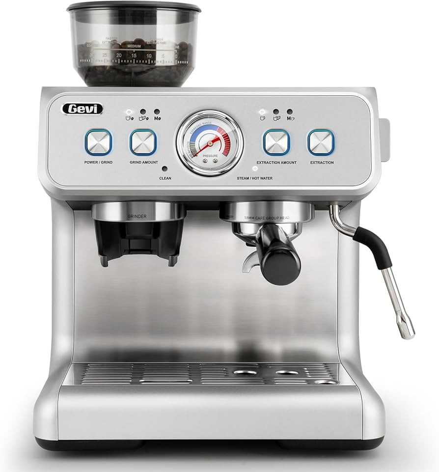 Gevi Dual Boiler Espresso Machine with Built-in Grinder, 58mm Commercial Portafilter, Barista Ste... | Amazon (US)