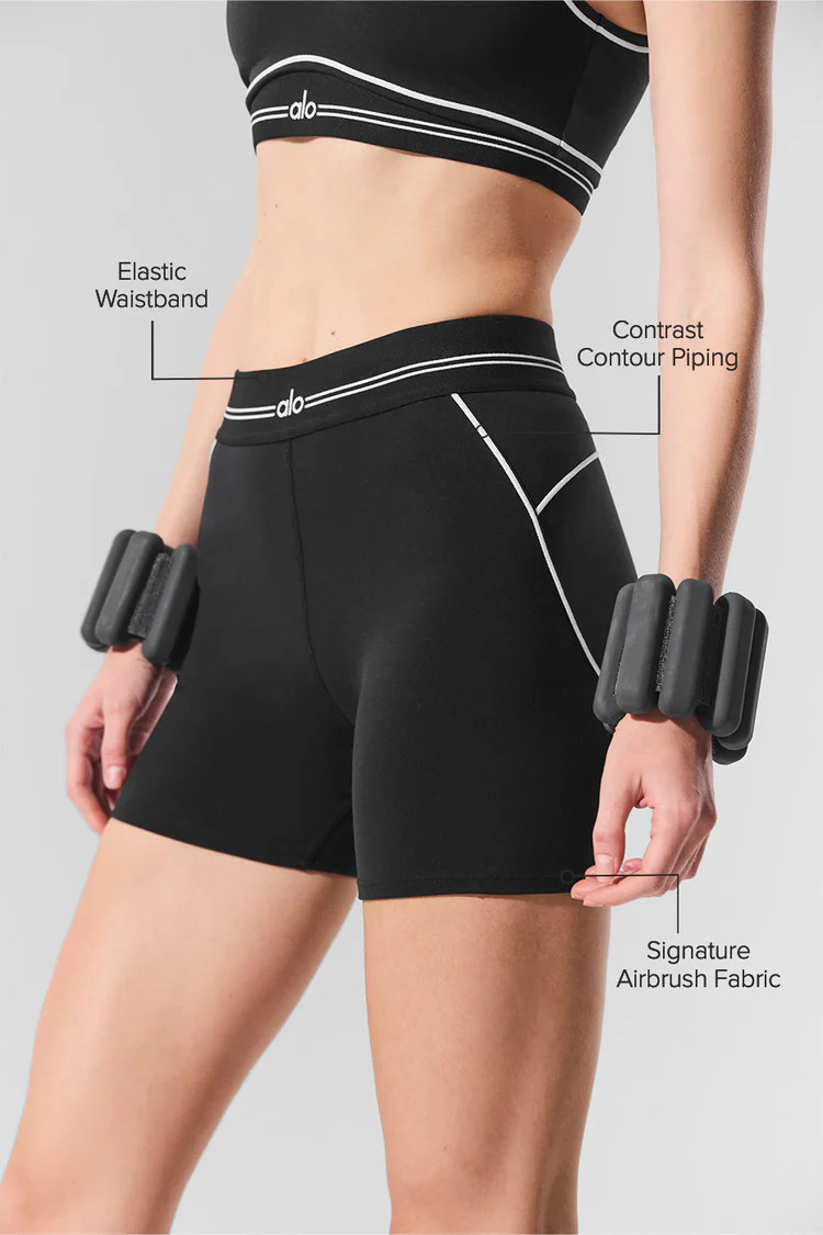 4” Airbrush High-Waist Heart Throb Short | Alo Yoga (US)