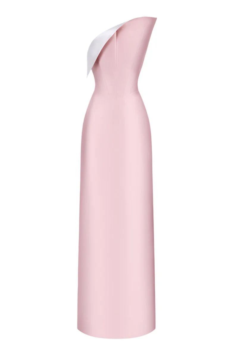 STRAPLESS SILK TAFTA LONG DRESS | HACCHIC COUTURE | CULT MIA | CULT MIA UK LTD