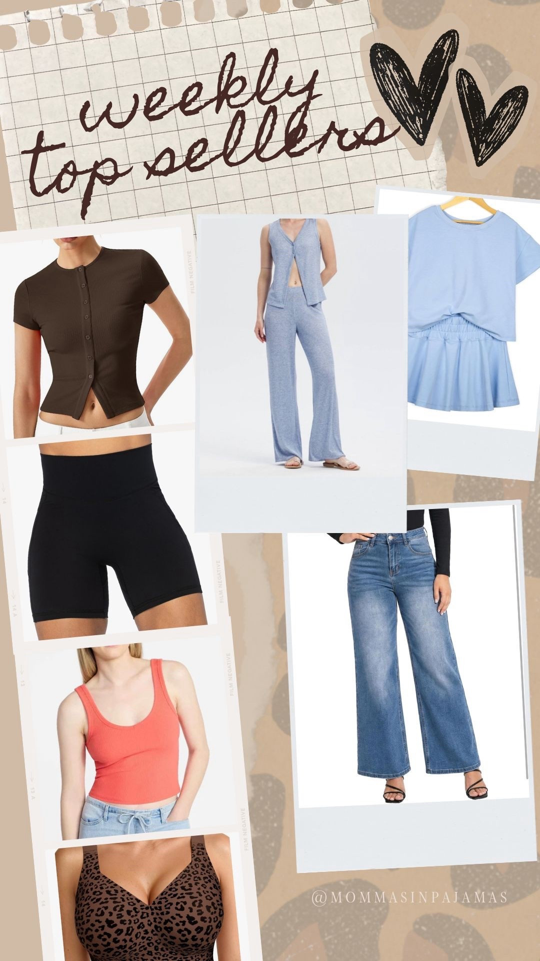 Bestsellers of the week:
Target: lightweight button front tank top & pants 
Amazon: button front casual top, no front seam biker shorts, lounge set, petite friendly wide leg jean, and full bust friendly wireless bra
Walmart: casual tank top  

#LTKMidsize #LTKSeasonal #LTKPetite
