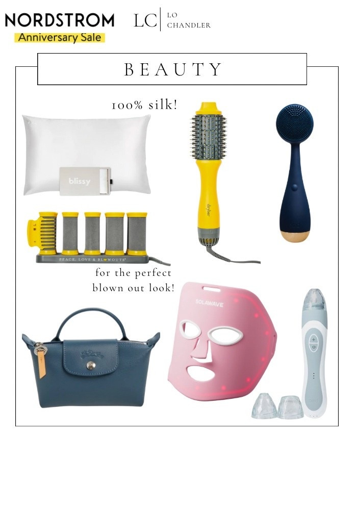 Nordstrom anniversary sale beauty items! They have SO many hair & beauty tools on sale. I NEED one of the longchamp purses 😍 

Drybar
Hair tools 
Nordstrom sale
Red light mask 
Silk pillowcase on sale
Longchamp purse on sale
Hair rollers


#LTKBeauty #LTKSaleAlert #LTKStyleTip