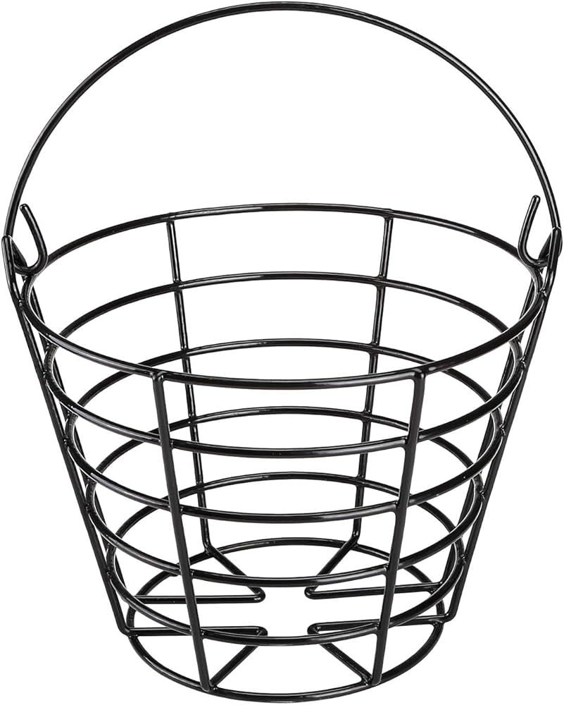 10L0L Metal Wire Golf Ball Basket with Handle (Can Holds 50 Balls), Ball Container Ball Bucket | Amazon (US)