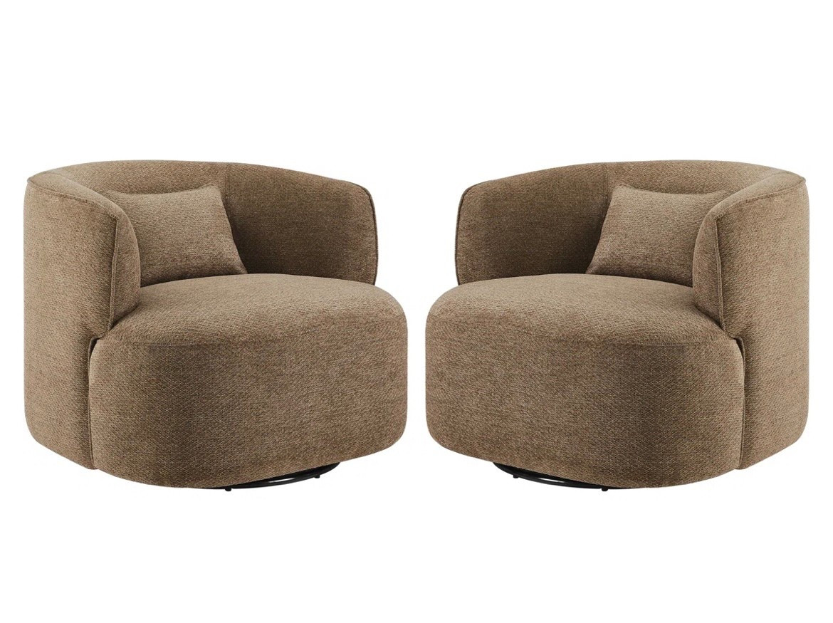 Brown swivel chairs! 

Perfect chairs for your master bedroom! accent chairs, barrel chair, armchair 

#LTKSeasonal #LTKU #LTKHome