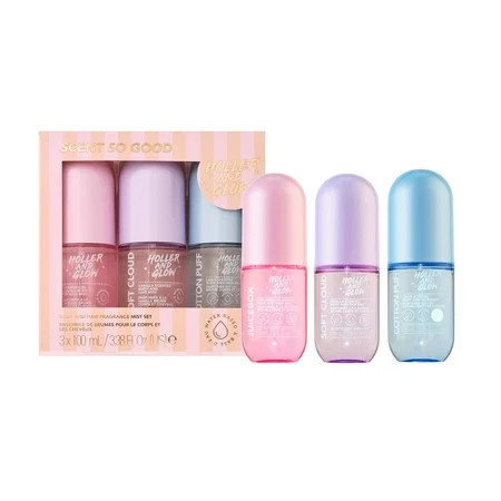 Holler And Glow Limited Edition Body Mist Gift Set Water Based 3 Piece Gift Set | Walmart (US)
