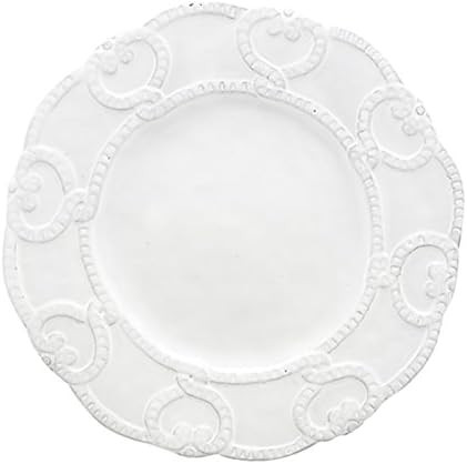 Bella Bianca Antique Lace Salad Plate, White | Amazon (US)