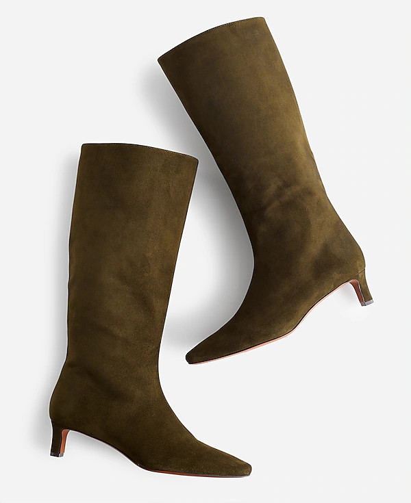 The Dimes Kitten-Heel Knee Boot | Madewell | Madewell