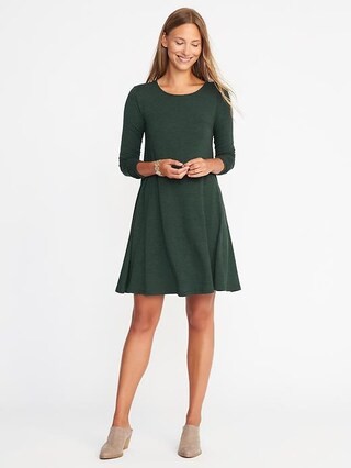 Textured-Knit Swing Dress for Women | Old Navy US