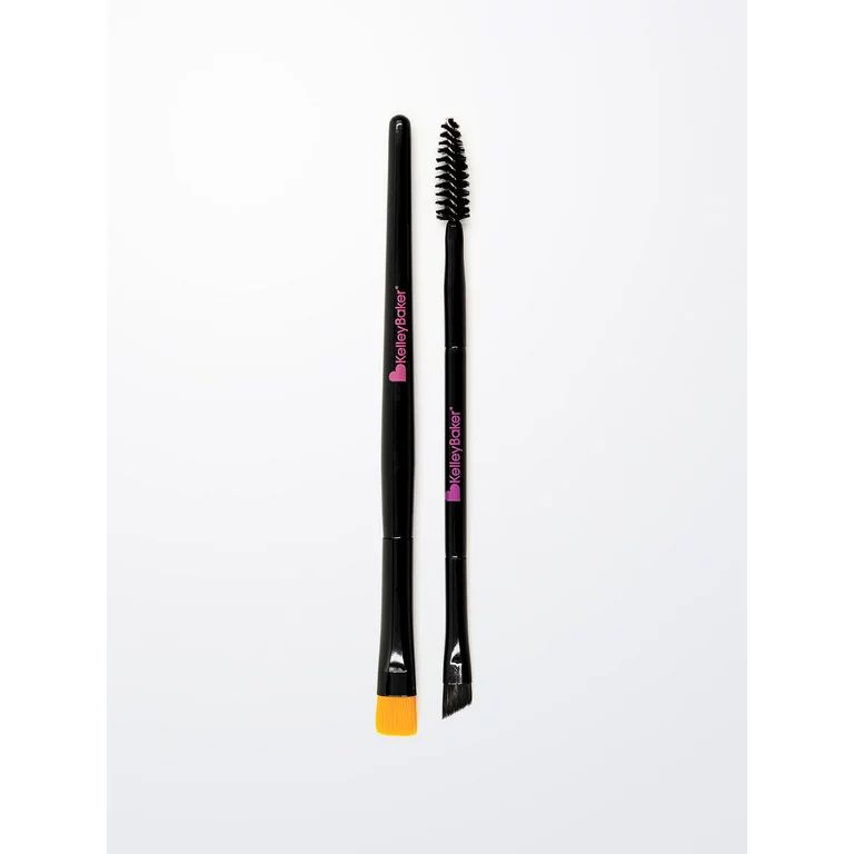 Kelley Baker Brows Brush Set Angle Spooly Brush and Highlighter Smudge Brush | Walmart (US)