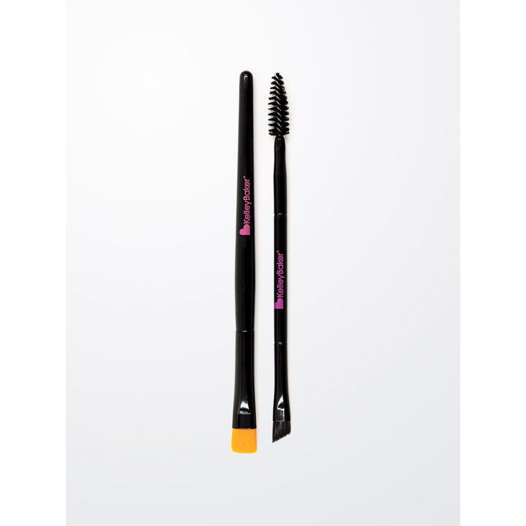 Kelley Baker Brows Brush Set Angle Spooly Brush and Highlighter Smudge Brush | Walmart (US)