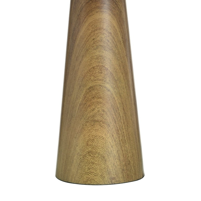 Better Homes & Gardens Wood Grain Finish Table Lamp with Pleated Shade | Walmart (US)