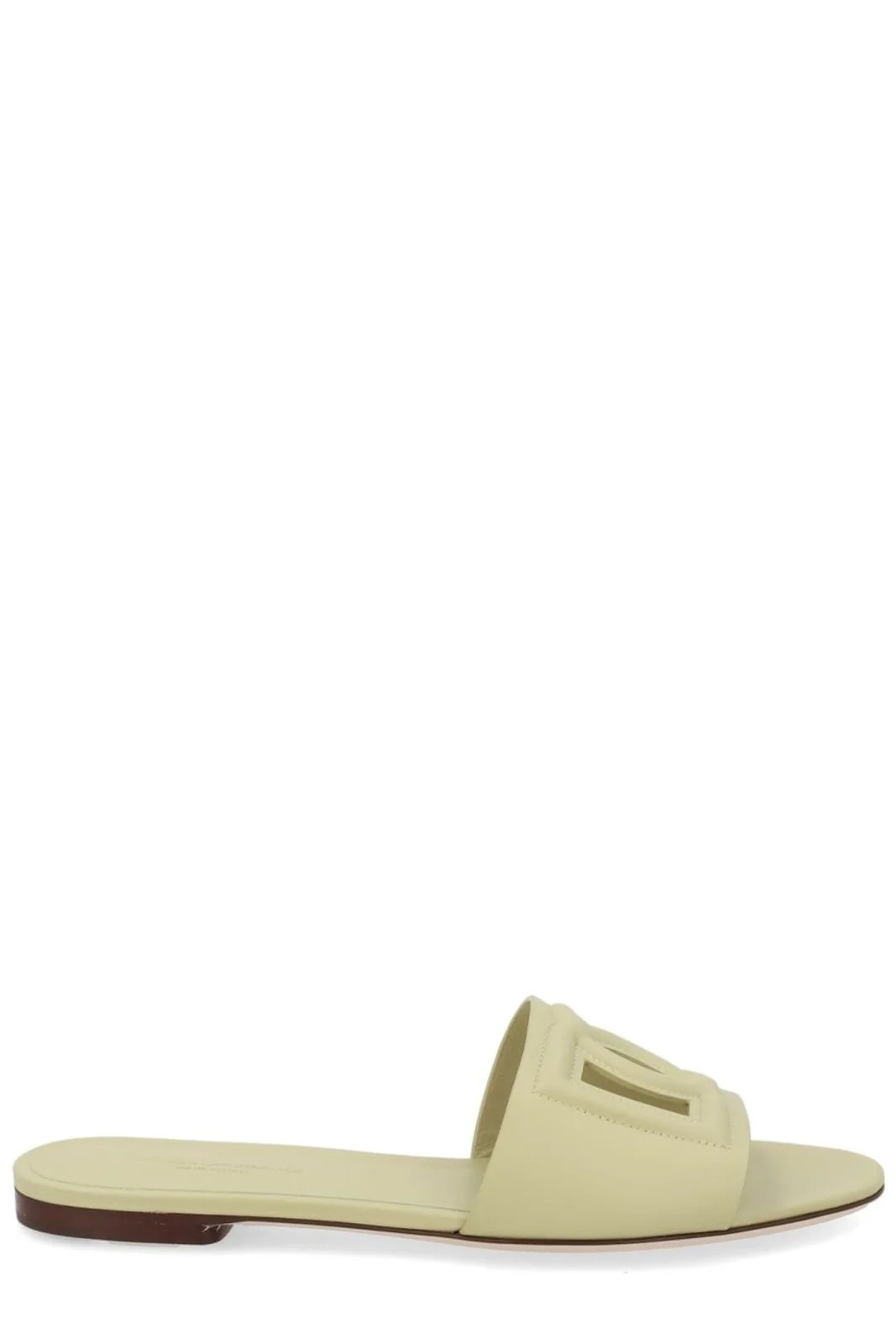 Dolce & Gabbana Logo Slide Flat Mules | Cettire Global