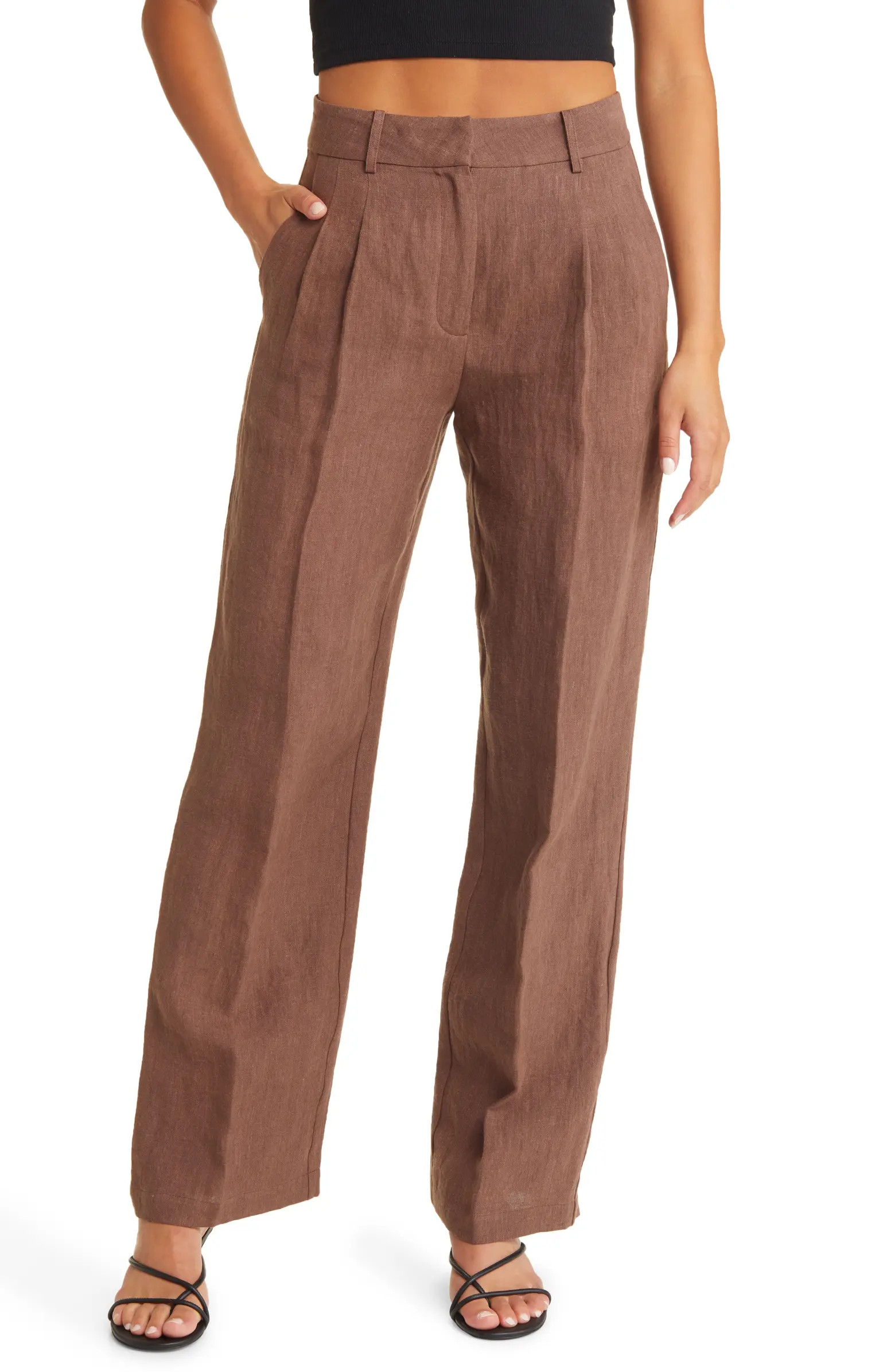 Reise Linen Wide Leg Pants | Nordstrom