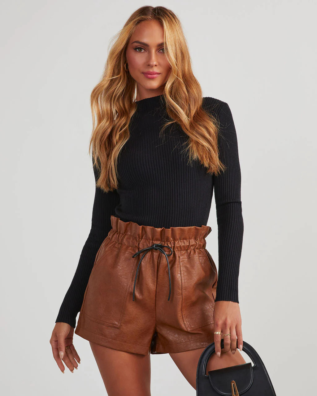 Tobey Ribbed Mock Neck Sweater | VICI