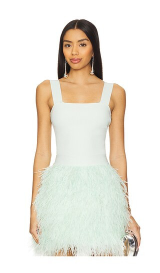 Alice + Olivia Torie Wide Strap Tank in Mint. - size S | Revolve Clothing (Global)