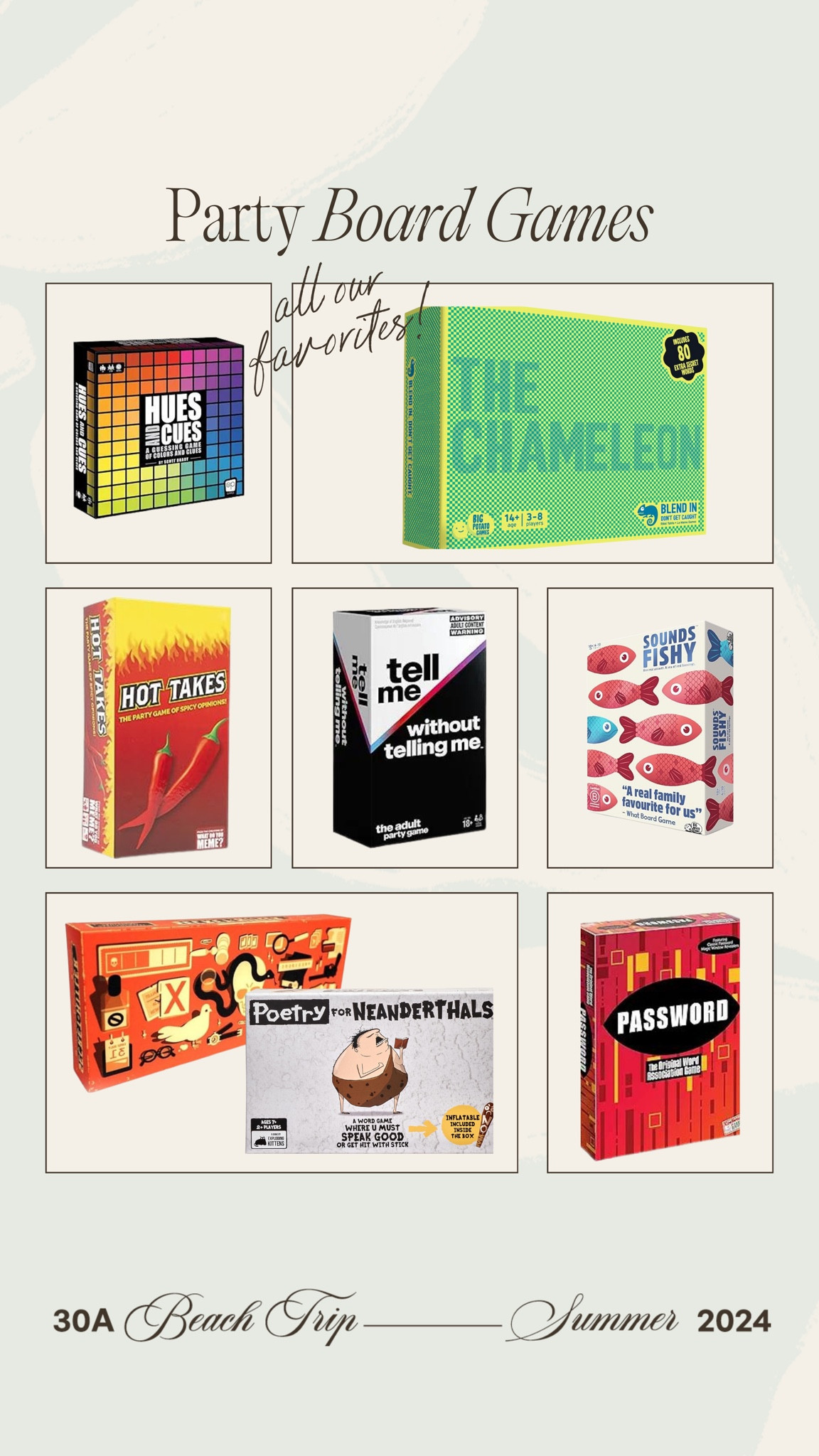 We love a good board game!! Here are all of our faves🥳🤍 everything is linked below on Amazon #gamenight #amazon #kelclight 

#LTKParties #LTKSeasonal #LTKFamily