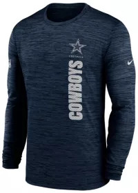Nike Men's Dallas Cowboys Sideline Velocity Navy Long Sleeve T-Shirt | Dick's Sporting Goods