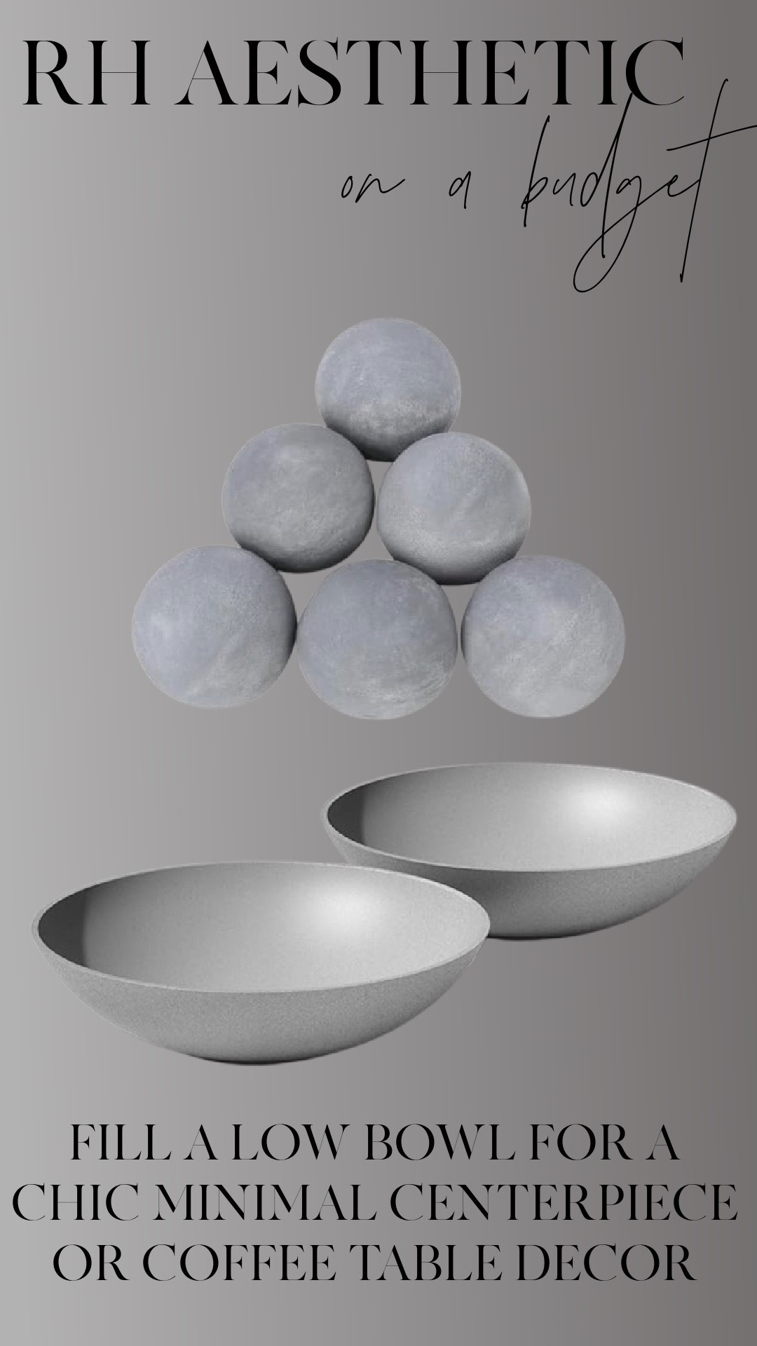 An easy way to get that RH look for less—fill a low bowl with simple, sculptural pieces for an elevated, minimal centerpiece. Shop the budget-friendly finds here.

#LTKFindsUnder100 #LTKFindsUnder50 #LTKHome