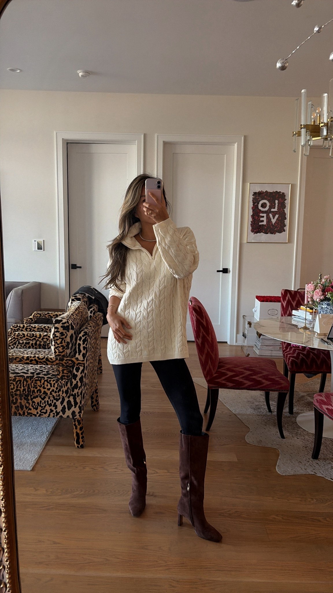 Obsessed with this sweater! Looks so luxe and is easy to pair with leggings or dress up 

#LTKSeasonal #LTKOver40 #LTKHoliday