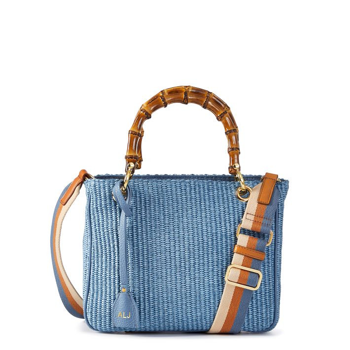 Bamboo Elisabetta Raffia Crossbody | Mark and Graham