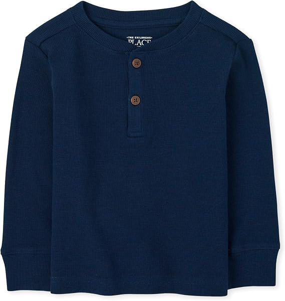 The Children's Place Baby Toddler Boys Long Sleeve Thermal Henley Top | Amazon (US)