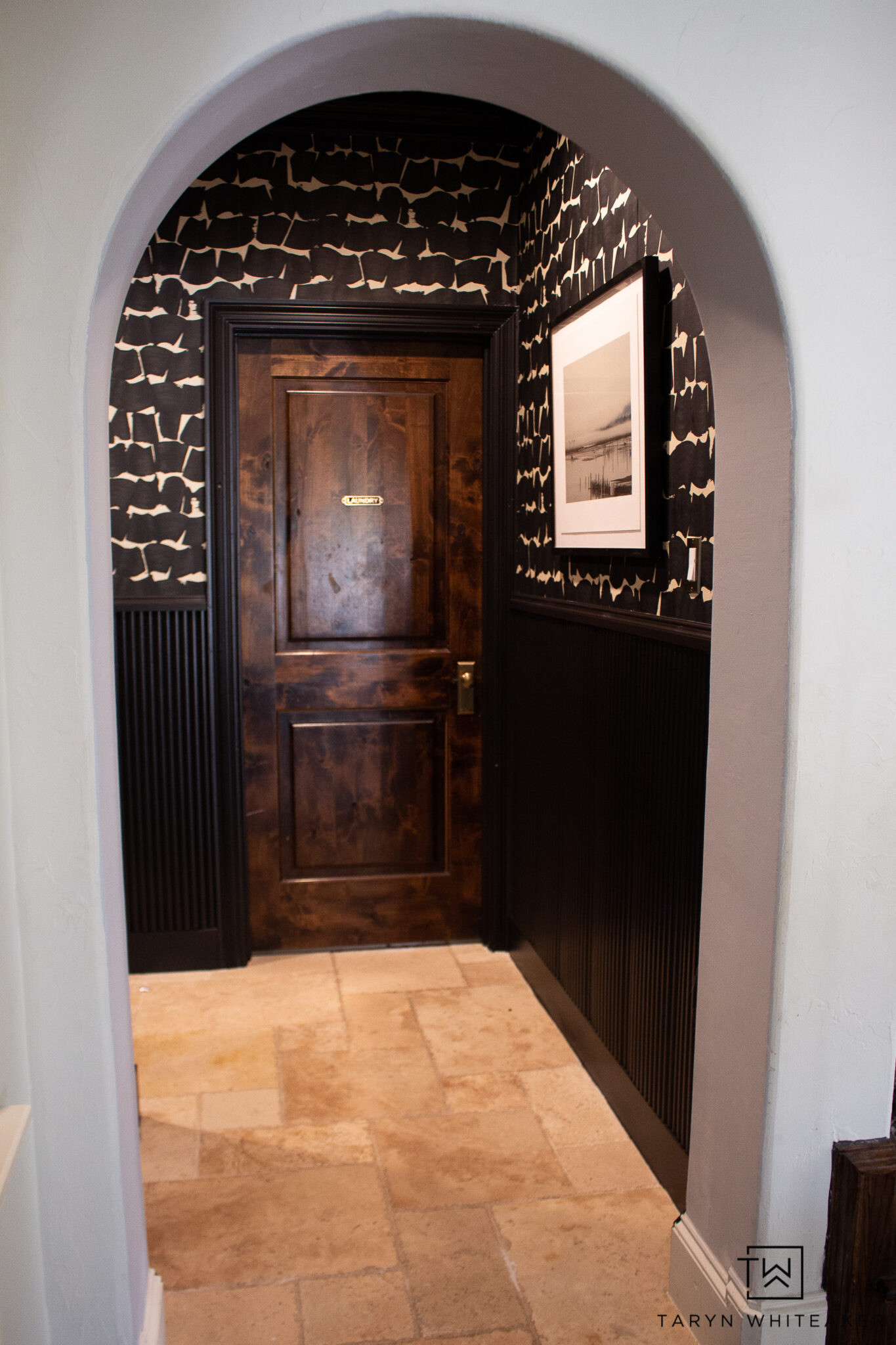 Moody paint, warm wood tones, and smart storage... this mudroom is proof that functional spaces can be stunning too.

#LTKSeasonal #LTKHome