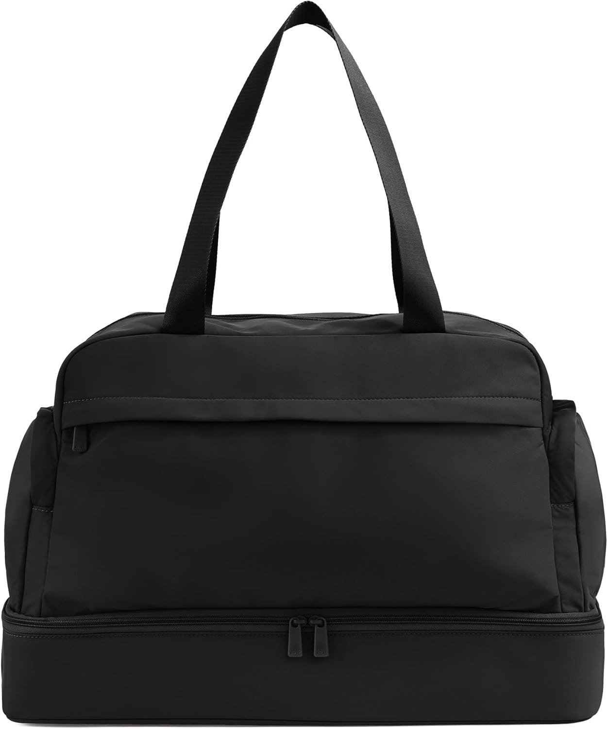 Away Featherlight Weekender Bag, 44L Carry On Travel Duffel with Laptop Sleeve and Shoe Compartment, Jet Black | Amazon (US)