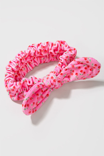 Neon Cherries Spa Headband | Francesca's