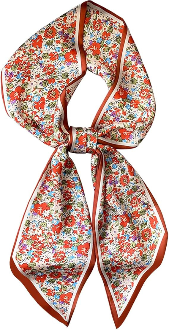 Dailyacc Hair Scarf for Women Fashion Silky Satin Headscarf Wrap Breathable Lightweight Neck Scar... | Amazon (US)