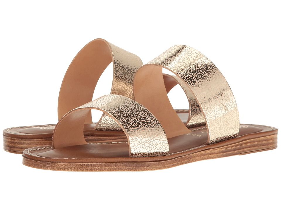 Bella-Vita - Imo-Italy (Cracked Gold Leather) Women's Sandals | Zappos