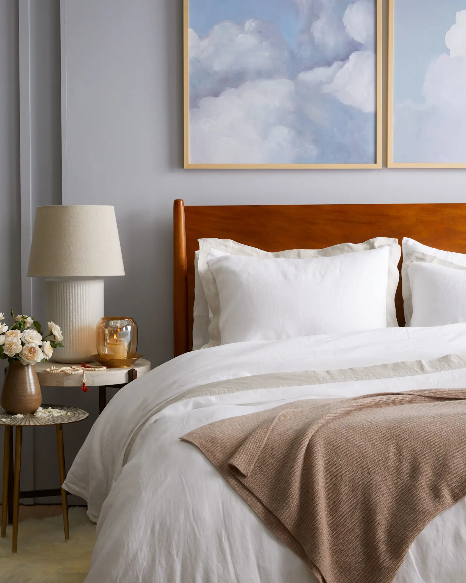 European Linen Bordered Sham Set | Quince