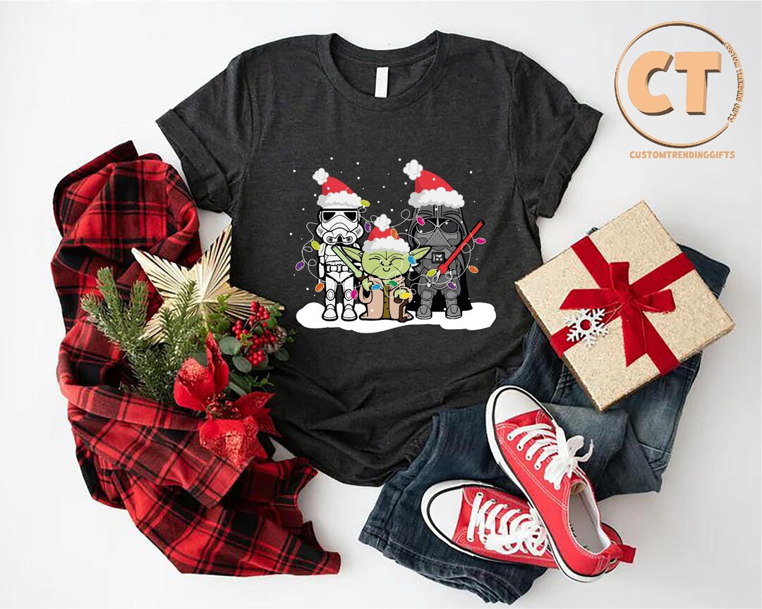 Star Wars Family Christmas Tshirt, Galaxy Wars Christmas Shirt, Disney Xmas Gift Shirt,galaxy's E... | Etsy (US)