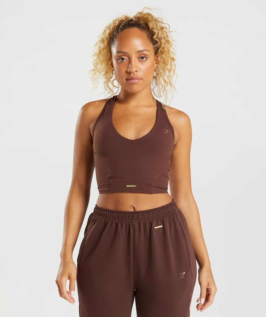 Gymshark Whitney Crop Tank - Rekindle Brown | Gymshark (Global)