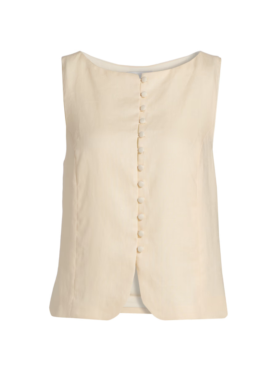 Addison Linen Vest Top | Saks Fifth Avenue