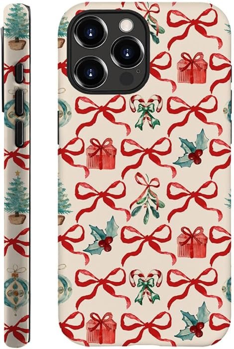 DAIZAG Case Compatible with for iPhone 15 Pro Max,Christmas Tree Ribbon Bow Phone Case for iPhone... | Amazon (US)