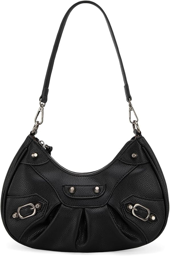 Montana West MEDIUM Shoulder Hobo Bags for Women Trendy Purses Leather Clutch Purse and Handbags | Amazon (US)