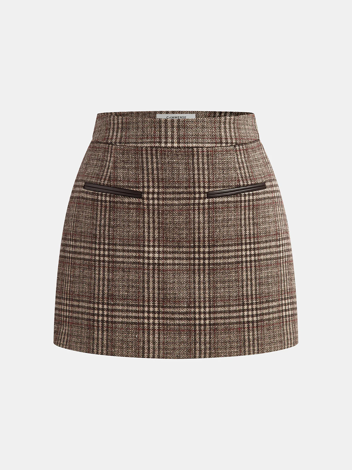 Plaid Tweed Mini Skirt | Commense