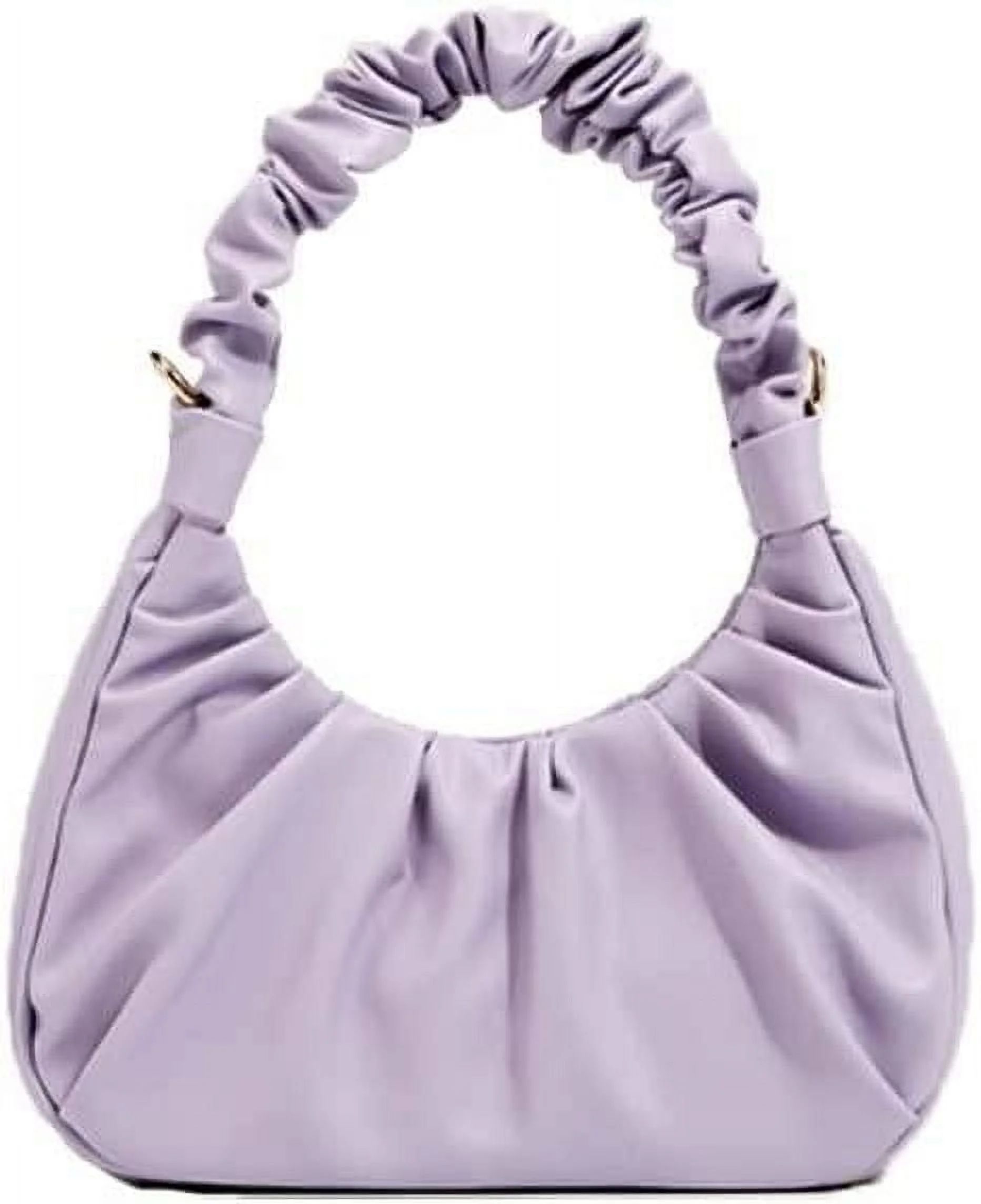 Women'S Ruched Hobo Handbag, Trendy Sofii Shoulder Bag, Small White Purse | Walmart (US)