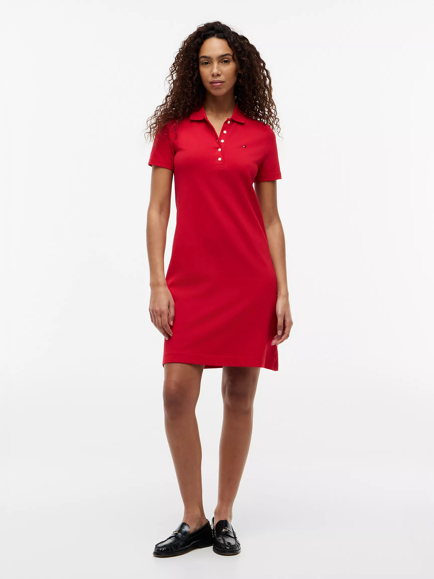 Classic Fit Stretch Cotton Polo Dress | Tommy Hilfiger | Tommy Hilfiger (US)