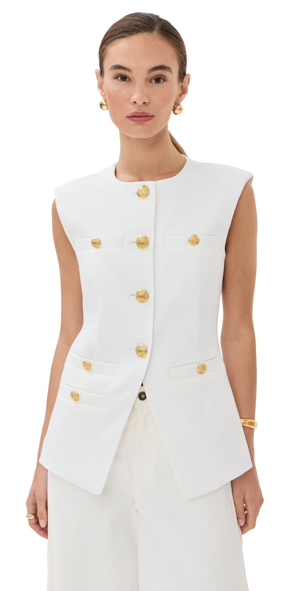 Veronica Beard Tamara Vest Off White 14 | Shopbop
