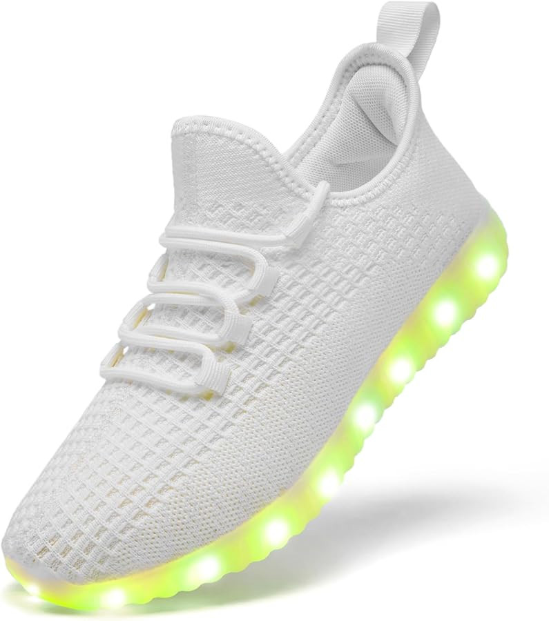 BosenHulu Light Up Shoes for Women Men, Unisex USB Charging LED Shoes Adult Halloween Mesh Upper ... | Amazon (US)