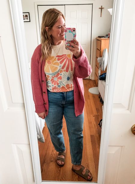 Graphic tee & cardigan for a casual teacher outfit!

Tee is from Mountain Moverz- use code STEPHSHARES20 for $$ off 

#LTKmidsize #LTKSeasonal #LTKfindsunder50