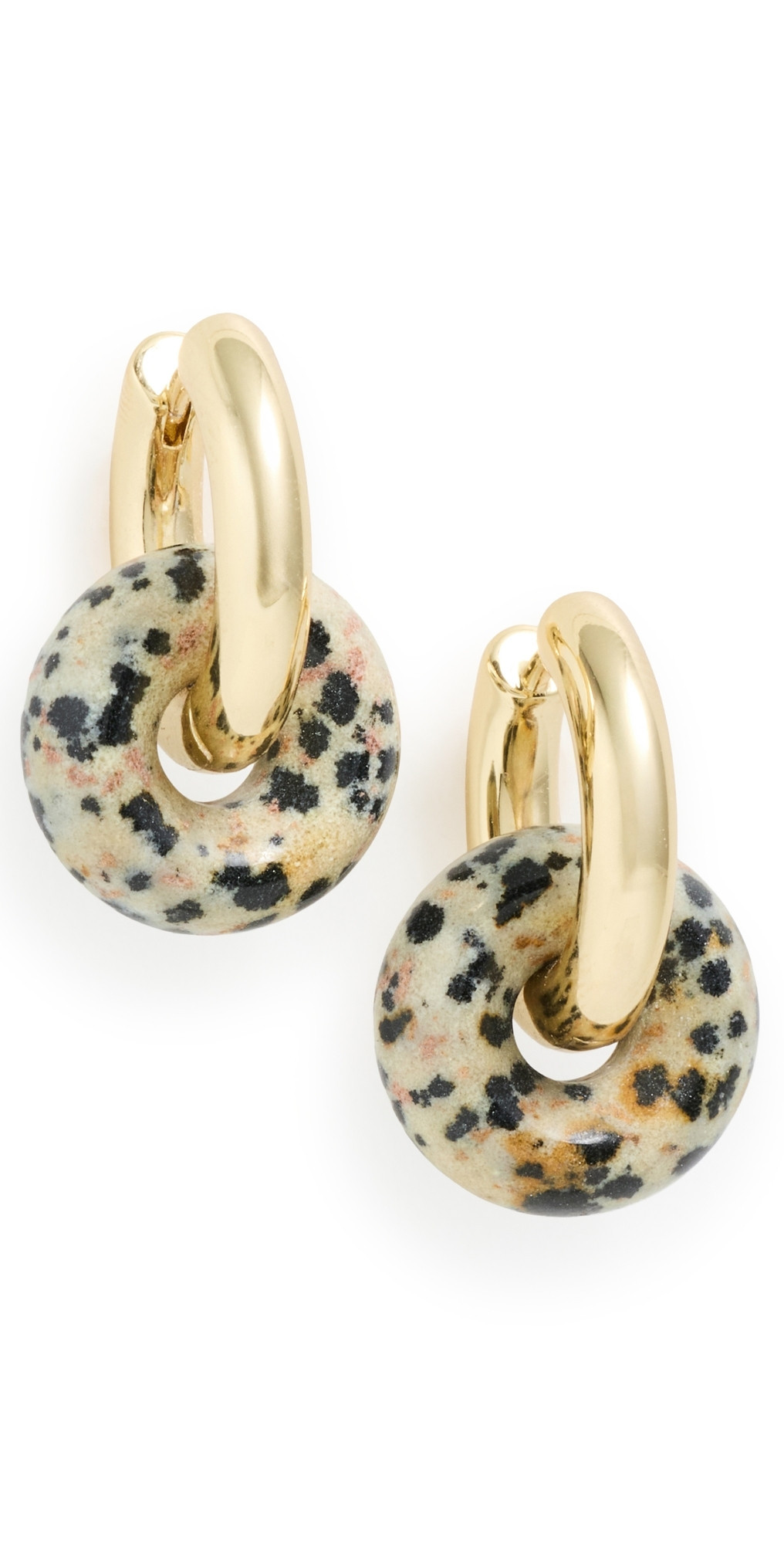 Luv Aj The Palma Washer Hoop Earrings Gold One Size | Shopbop