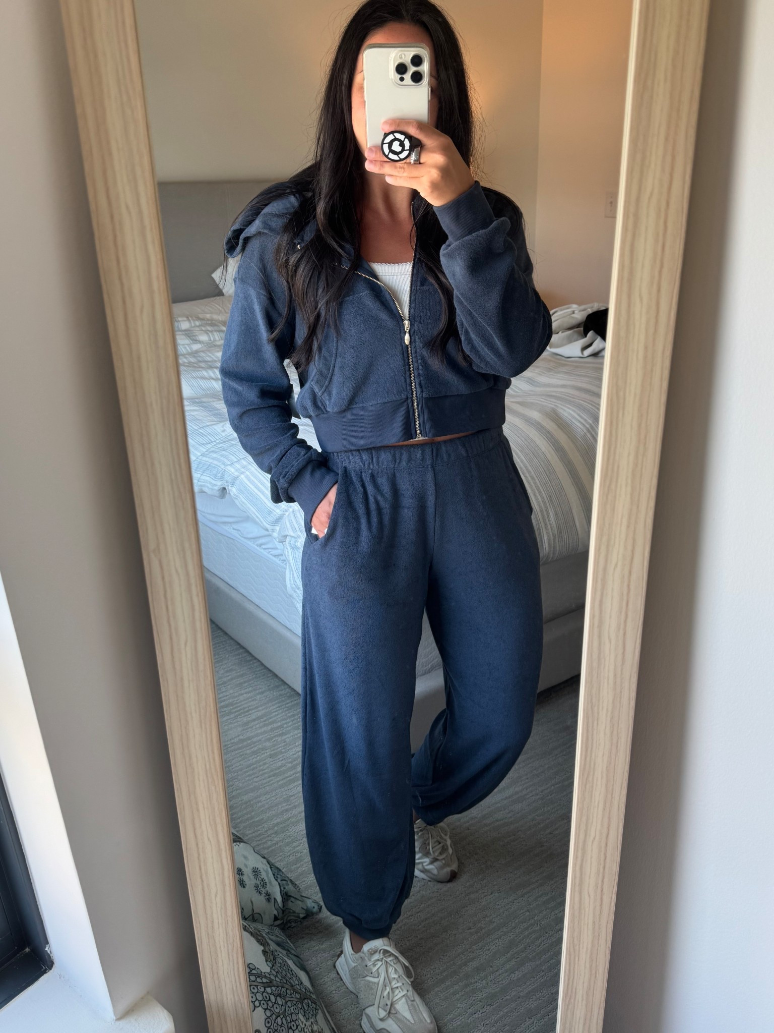 On sale! Wearing a size XS in pants & M in top!