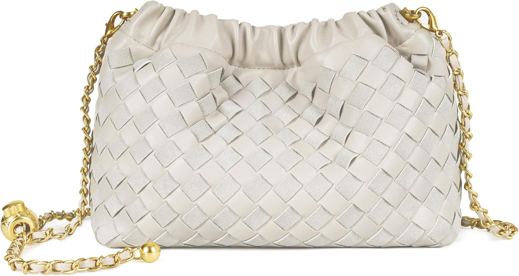 Joryin Woven Women's Crossbody Bag & Evening Purse, Trendy Dumpling Clutch & Hobo Cloud Shoulder ... | Amazon (US)