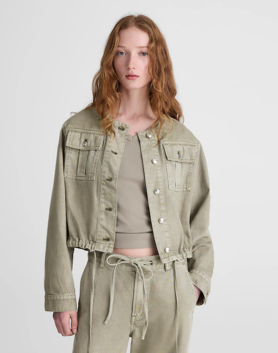 Drawstring Utility Jacket in Airy Denim | Madewell