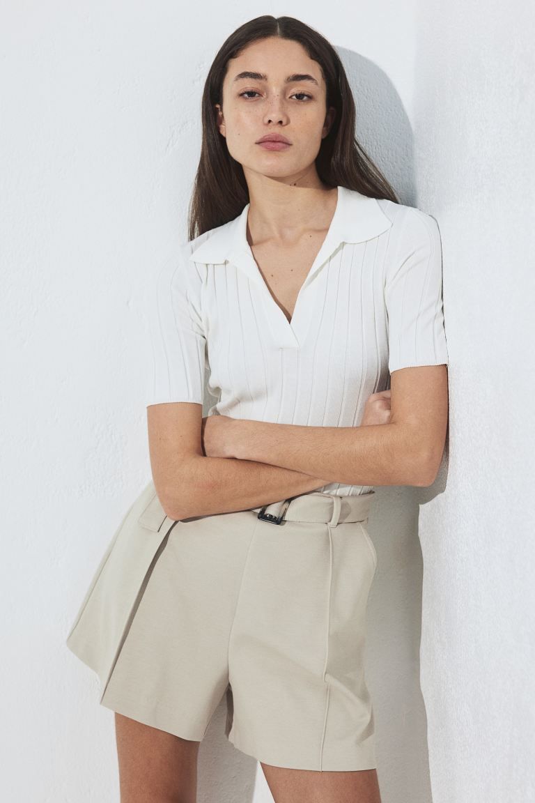 Belted pull-on shorts | H&M (UK, MY, IN, SG, PH, TW, HK)