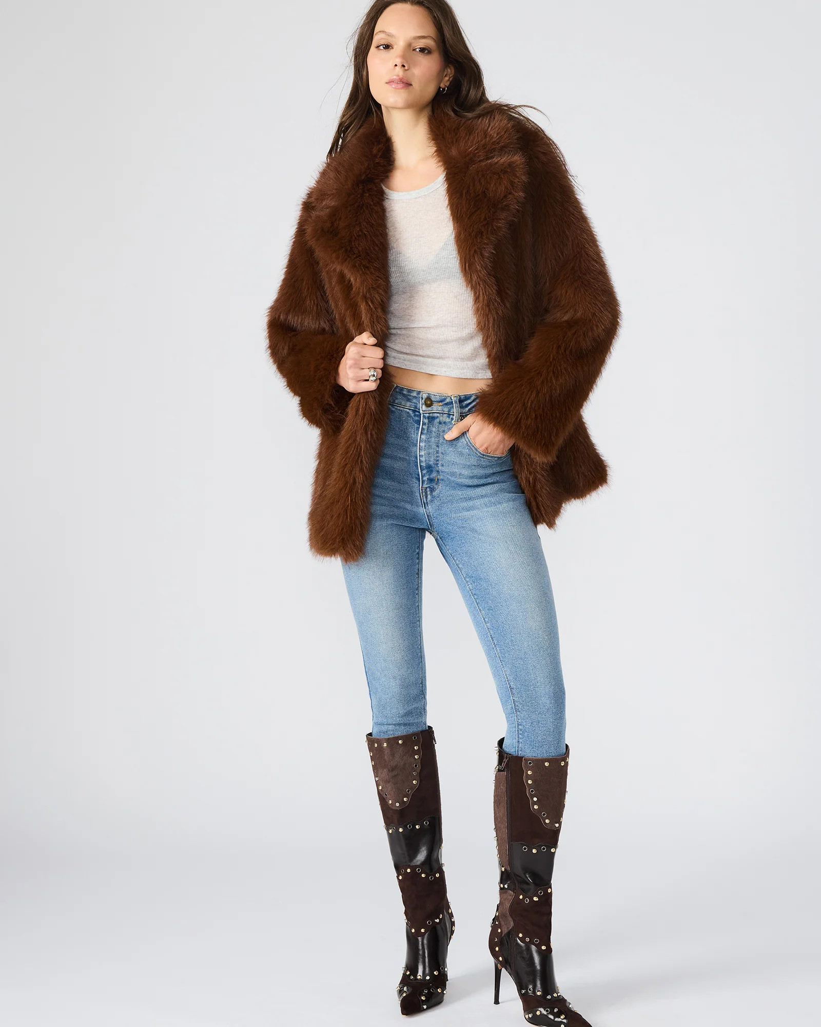 Kindra Coat Brown | Steve Madden (US)