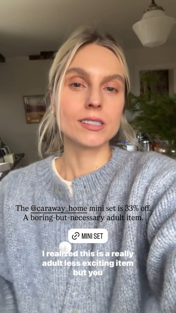 The @caraway_home mini set is 33% off. A boring-but-necessary adult item.

#LTKCyberWeek #LTKSeasonal #LTKHoliday