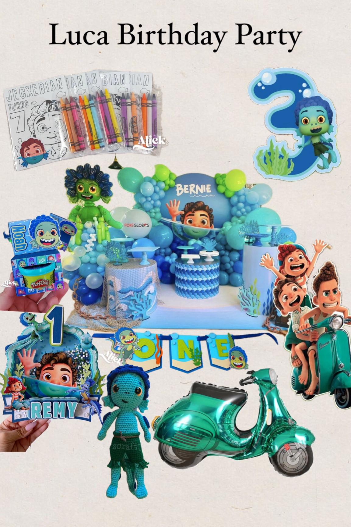 Luca birthday party
Disney
Luca movie
Vespa
Toddler birthday party
First birthday party
Boys birthday
Balloons
Favors
Cake topper
Lawn sign

#LTKfindsunder100 #LTKparties #LTKfindsunder50